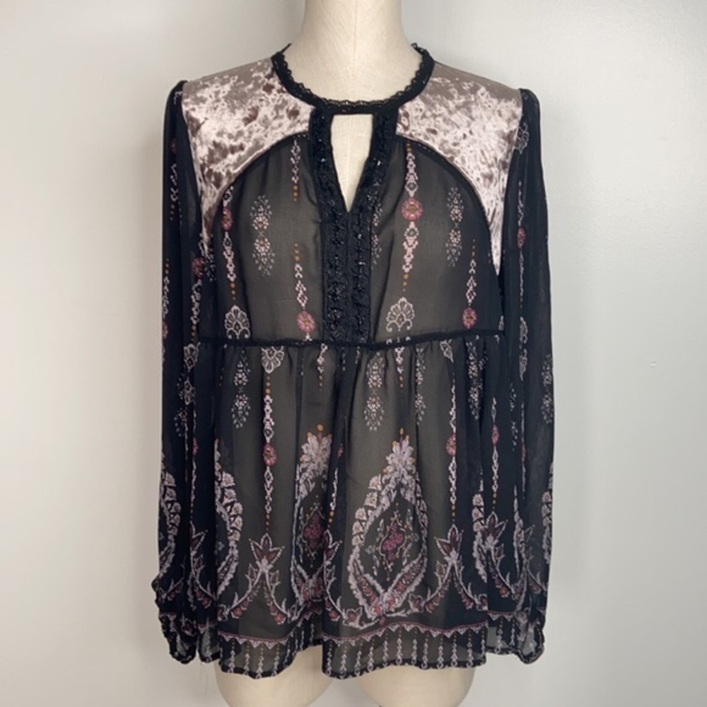 Knox Rose Top with Velvet